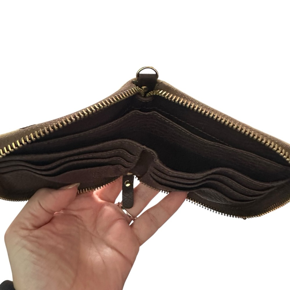 Prison Art Leather Wallet Medusa Bi-Fold Zippered Wallet - Flaw - Picture 8 of 12